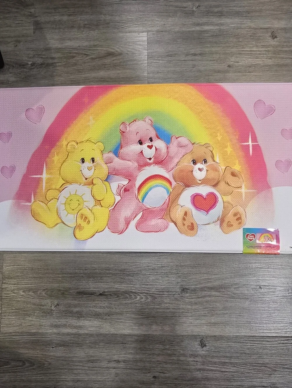 Care Bears Rainbow & Hearts Trio Kitchen Floor Mat